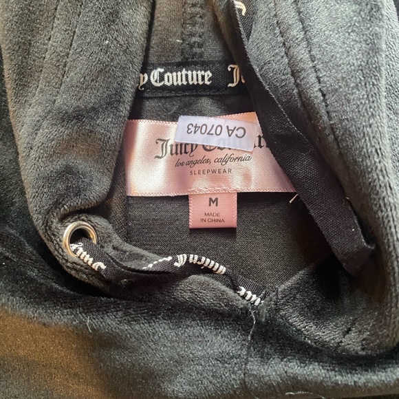 Black sparkly juicy couture jogger pj set size medium - Picture 8 of 8